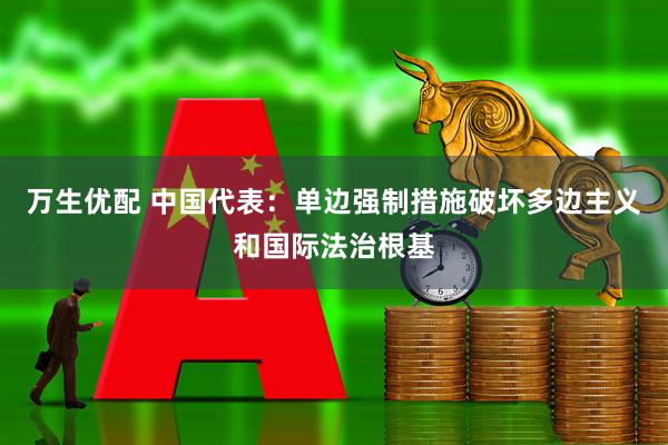 万生优配 中国代表：单边强制措施破坏多边主义和国际法治根基