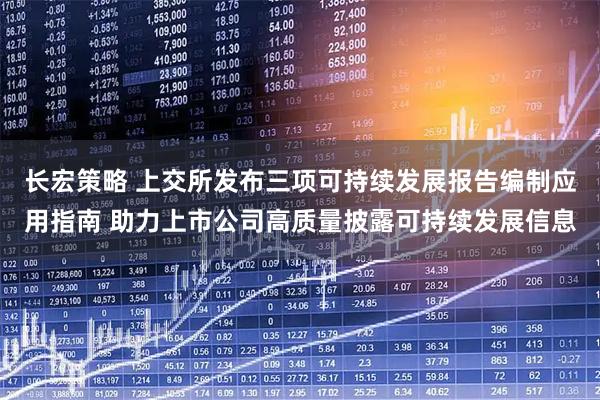 长宏策略 上交所发布三项可持续发展报告编制应用指南 助力上市公司高质量披露可持续发展信息