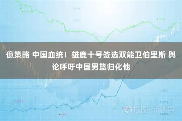 億策略 中国血统！雄鹿十号签选双能卫伯里斯 舆论呼吁中国男篮归化他